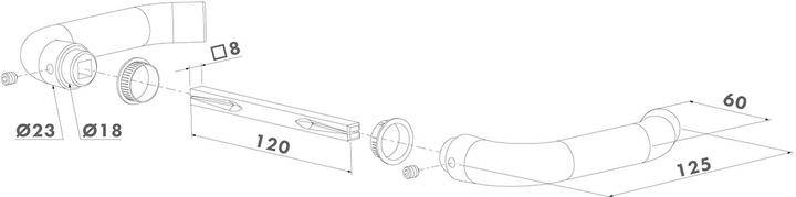Actual product image Locinox Door handle (1 pcs.)