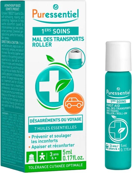 Produktbild Puressentiel First Aid Transport Sickness Roller with 7 Essential Oils 5ml (Hygieneprodukt)