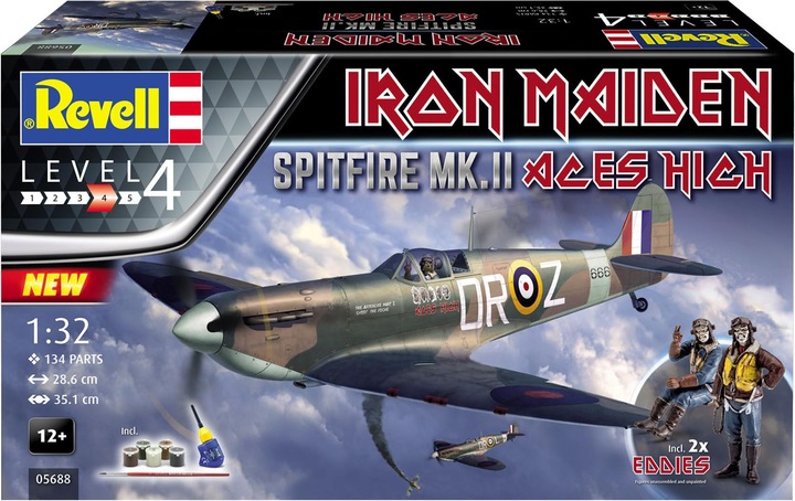 Produktbild Revell Gift Set Spitfire Mk.V Iron Maiden
