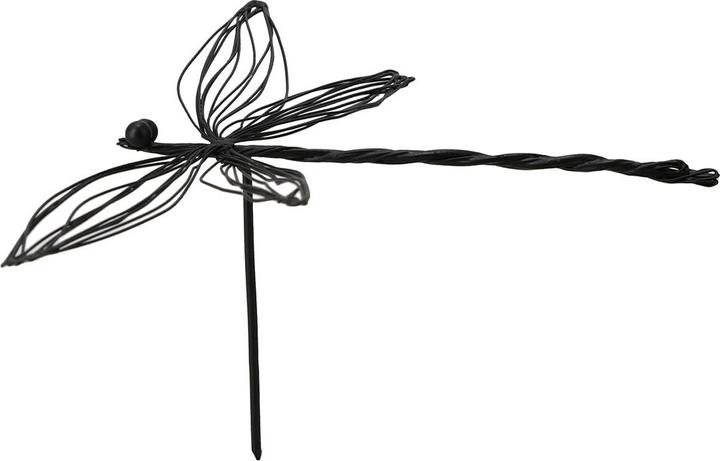 Actual product image Natura Punto Iron Flowerpot Pin Dragonfly, 8 x 19 x 13 cm