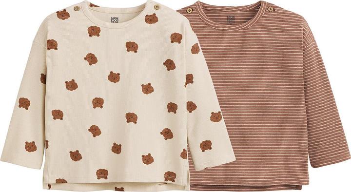 Produktbild La Redoute Collections 2er-Pack gerippte Langarm-Shirts (86)