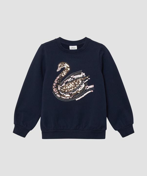 Produktbild s.Oliver Sweatshirt Kuscheliges Sweatshirt mit Pailletten-Artwork (92)
