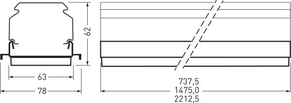 Produktbild Trilux LED-Geräteträger 7651Fi HE LW 80-840 ET L150 01 (8400 lm)