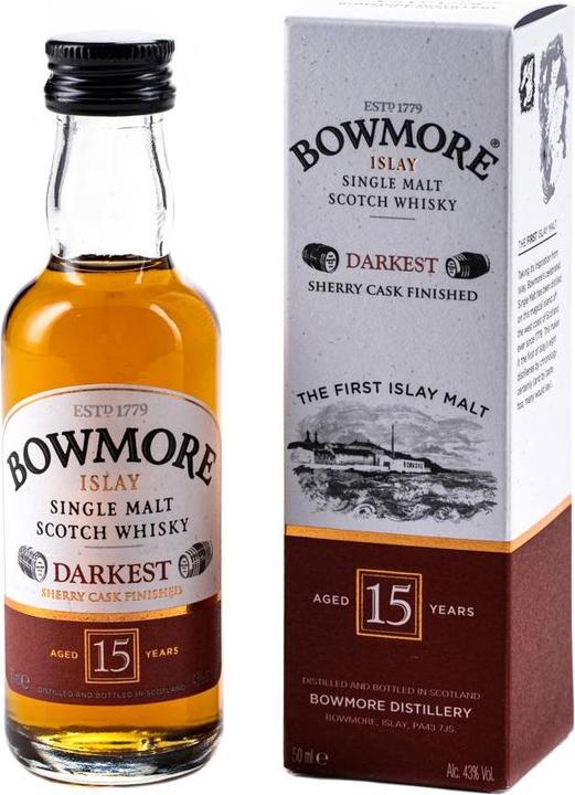Immagine prodotto Bowmore 15 anni più scuri (Single Malt, Whisky scozzese, 1 x 5 cl)