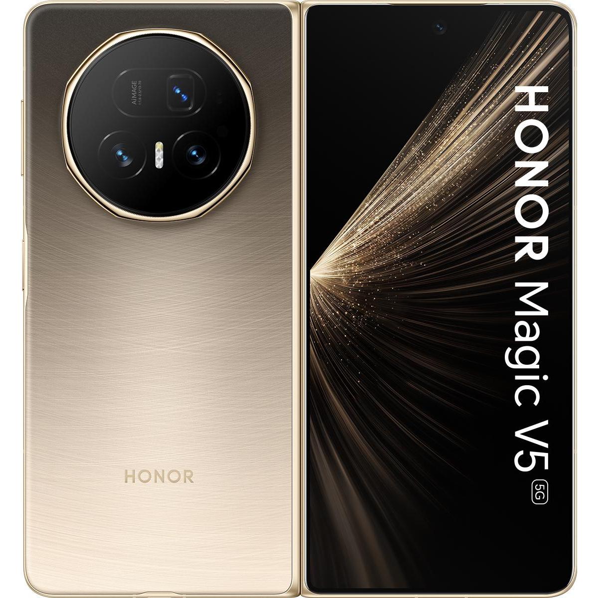 Honor MAGIC V5, 20,2 cm (7.95"), 16 GB, 512 GB, 50 MP, MagicOS 9.0.1, Oro (512 GB, Dawn Gold, 7.95", 5G), Smartphone, Oro
