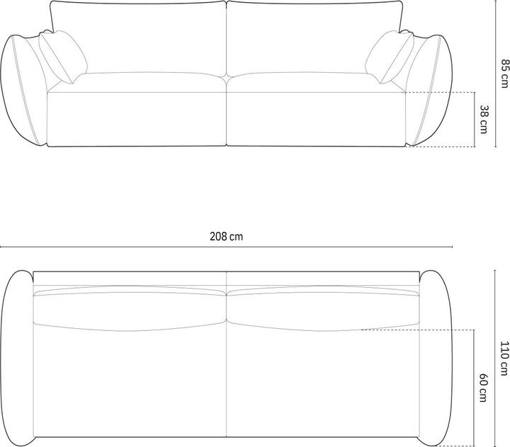 Actual product image Micadoni Kaelle (3-seater)