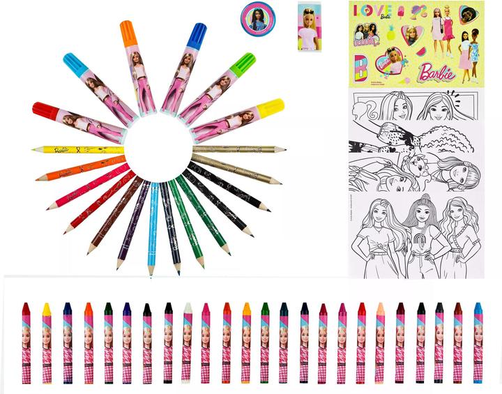 Produktbild Barbie Kleurkoffer 51dlg