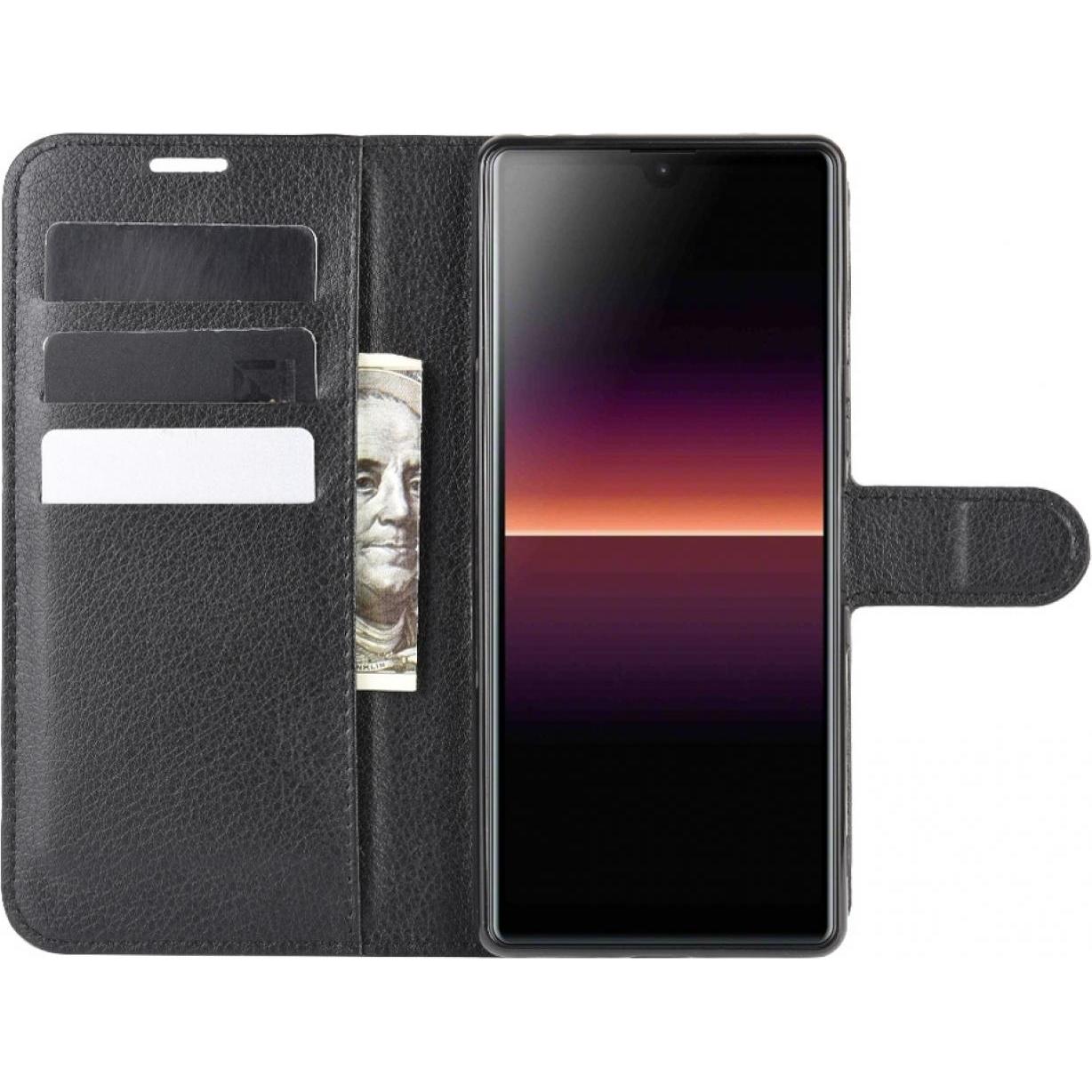 Thumbnail - Screenguard Sony Xperia L4 Leather Guard Lederhülle (Sony Xperia L4), Smartphone Hülle, Schwarz