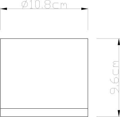 Actual product image Globo Outdoor lamp Alcala white 1xGX53 LED (GX53, IP44)
