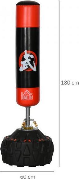 Immagine prodotto Homcom Sacco da boxe in piedi con supporto per pneumatici (60 cm, 10 kg)