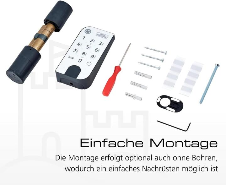 Actual product image Burg Wächter ENTRYhome 5001 PIN wireless door lock (Bluetooth, Smartphone, Electronic numerical code)