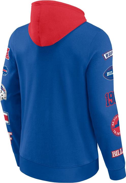 Immagine prodotto Fanatics Felpa con cappuccio con stampa sulle maniche dei Buffalo Bills NFL - XXL (XXL)
