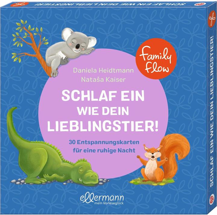 Productafbeelding FamilyFlow. Schlaf ein wie dein Lieblingstier (Duits, Daniela Heidtmann, Natasa Kaiser, 2023)