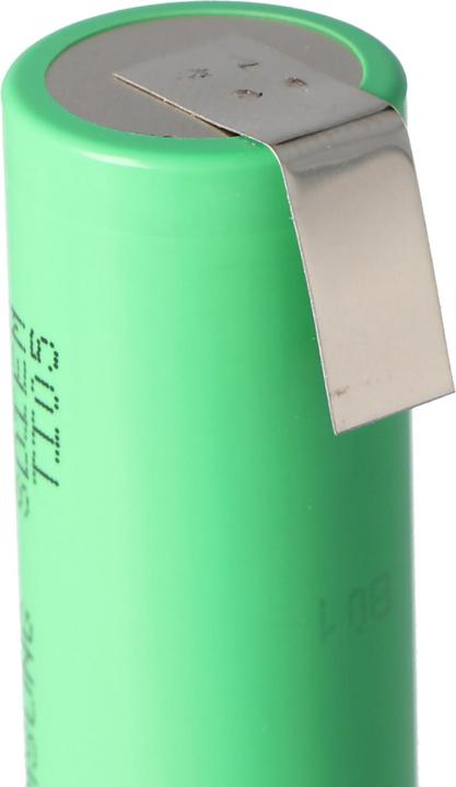 Actual product image Samsung Akku INR18650-25R ungeschützt mit Lötfahne U Form (1 pcs., 18650, 2500 mAh)
