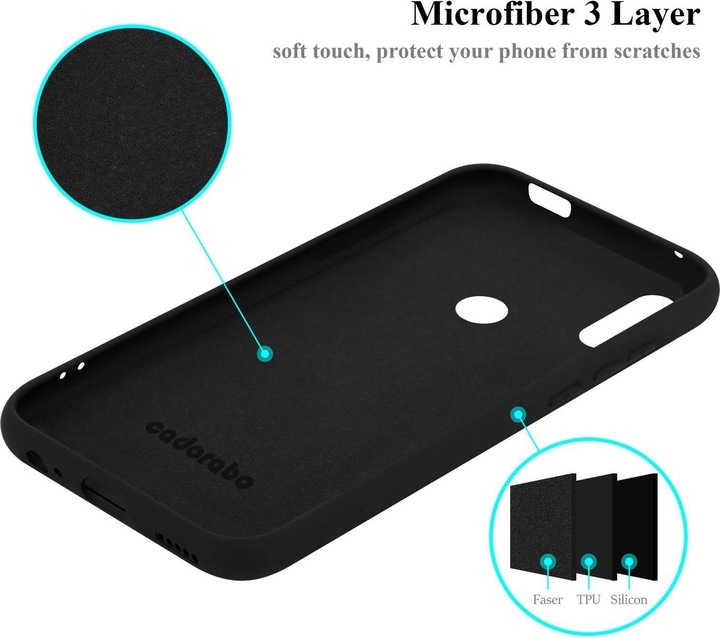 Actual product image Cadorabo TPU Liquid Silicone Case Cover (Huawei P Smart (2019))