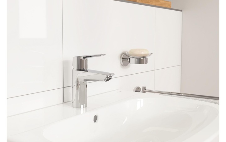 Immagine prodotto Grohe Rubinetto per lavabo Start QuickFix, posizione centrale fredda, scarico push-open, misura S, cromo