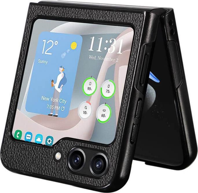 Image du produit Cover-Discount Galaxy Z Flip5 - Housse de protection hybride noire (Samsung Galaxy Z Flip5)