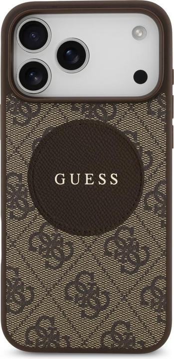 Productafbeelding Guess - 4G Circle Classic Logo MagSafe (GUHMP17XP4PGRSGW) - iPhone 17 Pro Max - Brown (Apple iPhone 17 Pro Max)