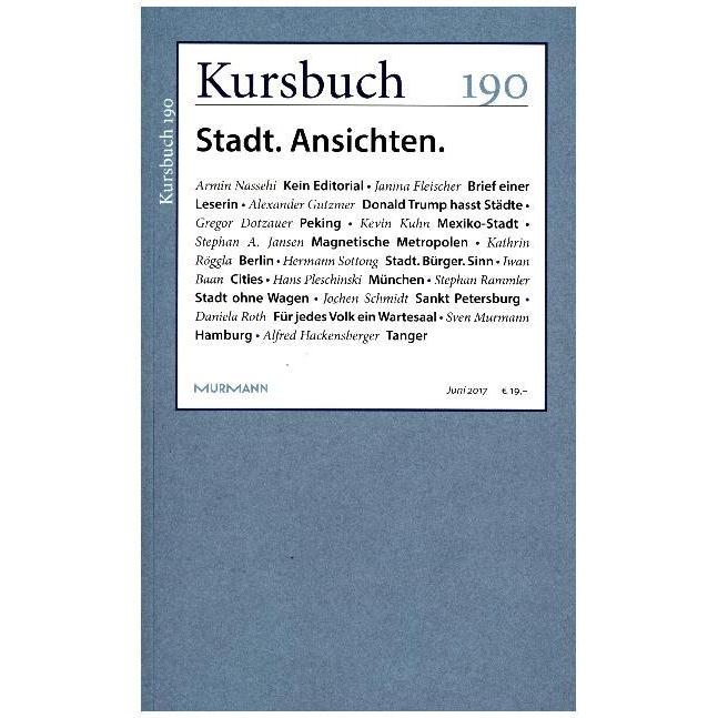 Kursbuch 190, Fachbücher von Armin Nassehi, Peter Felixberger