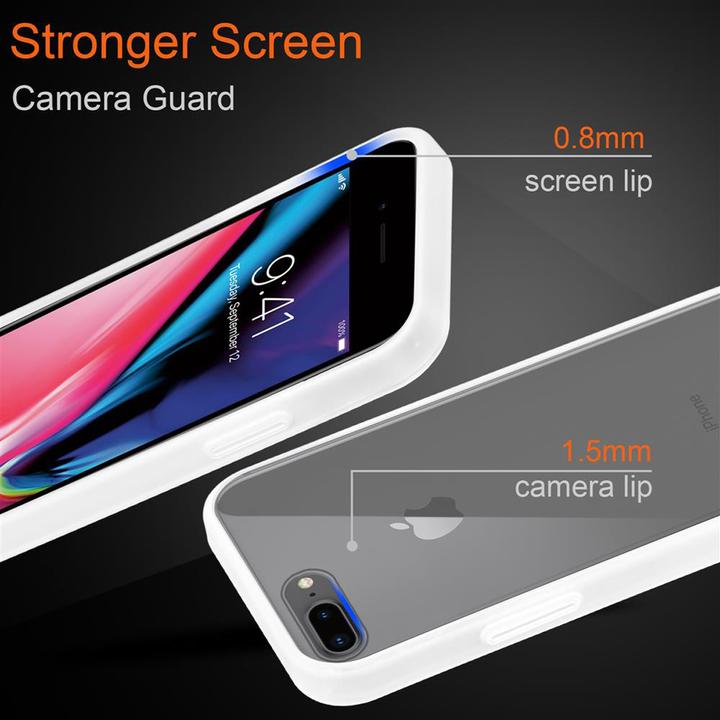 Produktbild Cadorabo Hybrid Matt Cover (Apple iPhone 7 Plus, Apple iPhone 8 Plus, Apple iPhone 6 Plus)