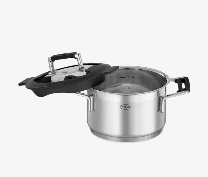 Produktbild Rösle Kochtopf SILENCE PRO Stahlgrau (20 cm, Kochtopf, Edelstahl, Aluminium)