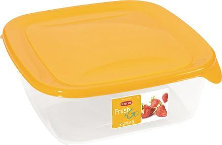 Image du produit Curver Récipient alimentaire "Fresh&Go" Carré 1,7L /Jaune/ Transparent (1.70 l)