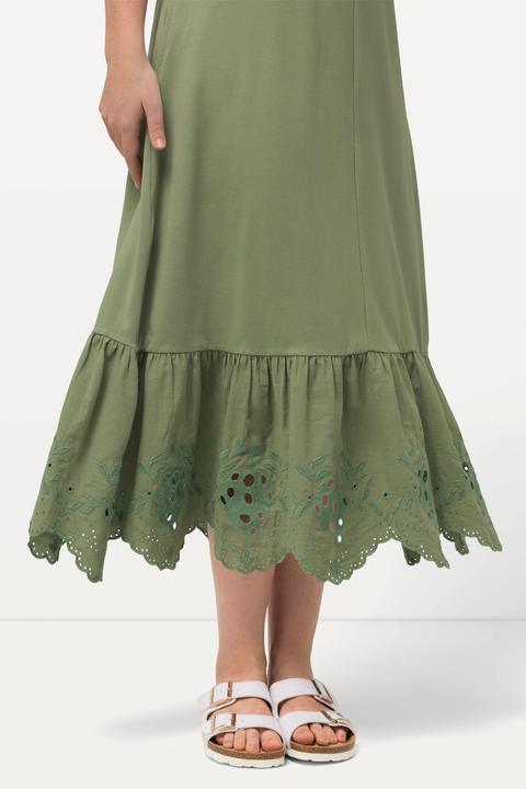 Produktbild Ulla Popken Maxikleid, A-Linie, Rundhals, ärmellos (50, 52)