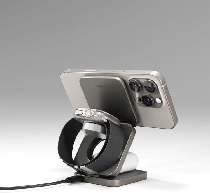 Actual product image Epico UltraBase EF55 Qi2 3in1 Fold Charging Stand (15 W)