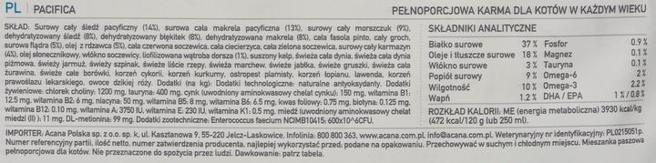 Immagine prodotto Acana Gatto regionale Pacifica (Adulto, 1 pz., 4500 g)