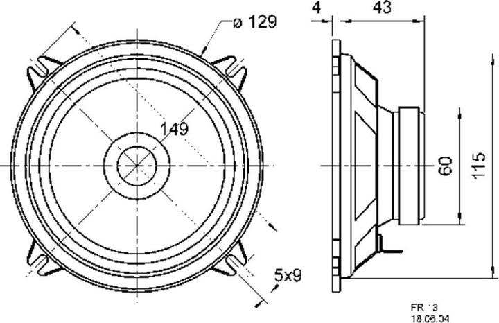 Produktbild Visaton Breitbandlautsprecher FR 13, 4 Ohm