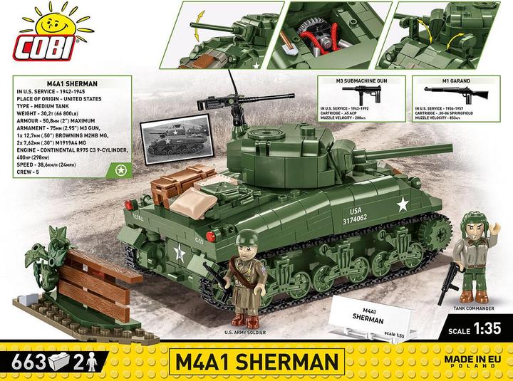Image du produit Cobi HC WWII 3126 M4A1 Sherman