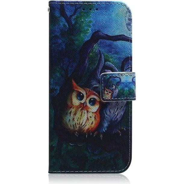 MU Style Leder Bookcover Image Series (Sony Xperia 8), Smartphone Hülle, Mehrfarbig