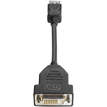 HP DisplayPort - DVI-D (DVI, 19 cm), Data + Video Adapter, Schwarz