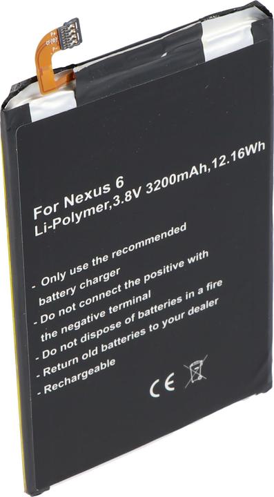Produktbild AccuCell Akku Google Nexus 6, EZ30, SNN5953A