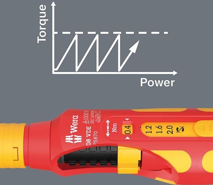 Produktbild Wera 7508 VDE Kraftform Safe- Torque Speed 0,4-2,0 Nm (Aussensechskant)