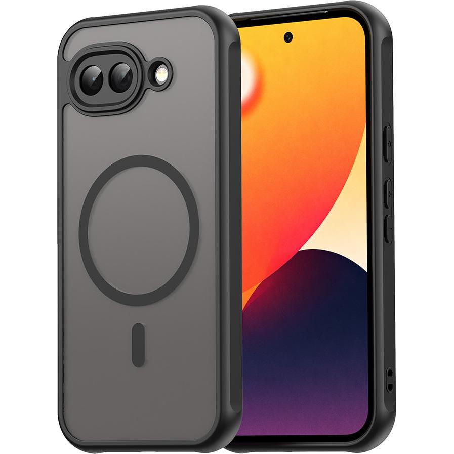 Techsuit - HaloFrost II MagSafe - Google Pixel 10a - Black (Google Pixel 10a), Cover smartphone, Nero