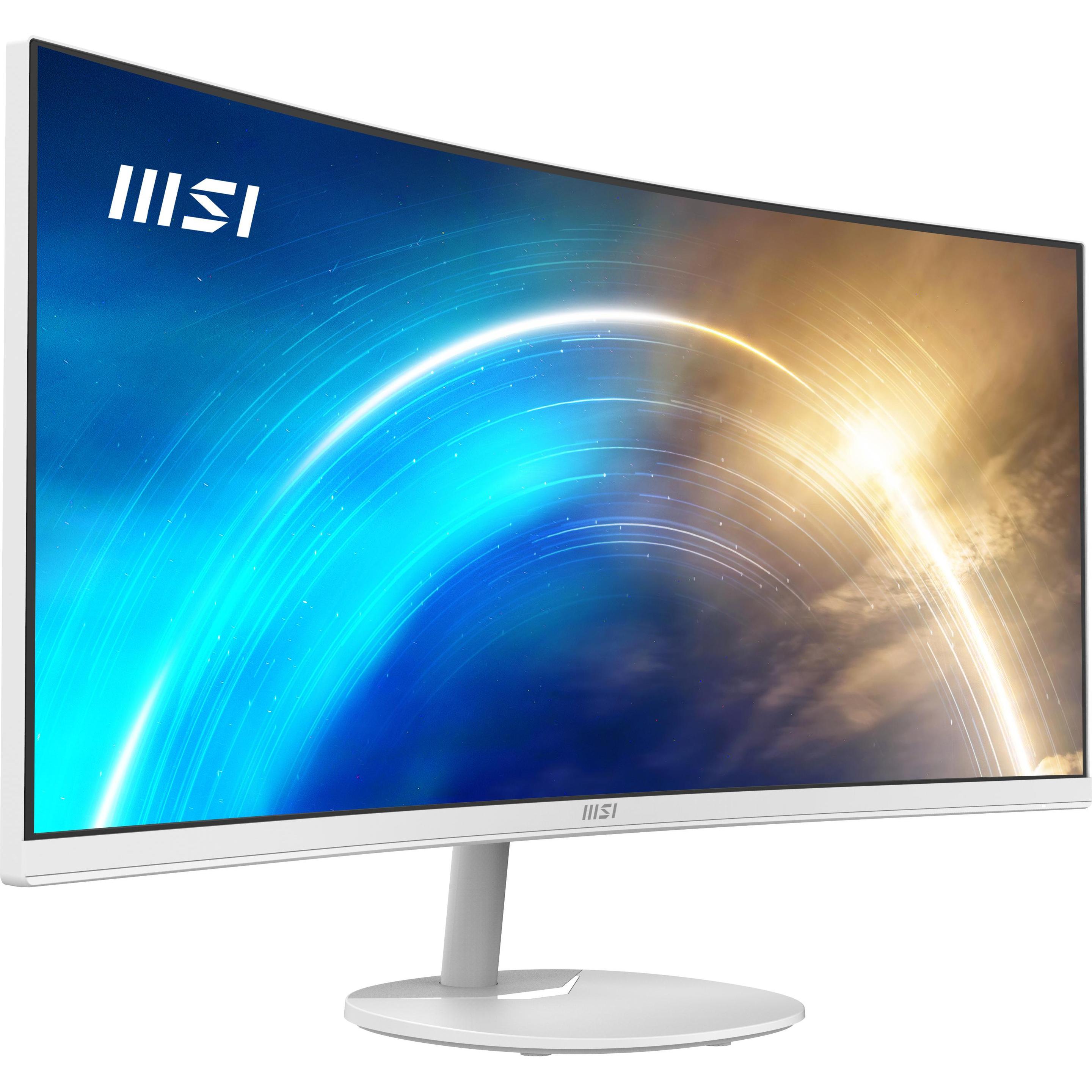 MSI PRO MP341CQW 34inch VA UWQHD Curved (3440 x 1440 pixel, 34"), Monitor, Bianco