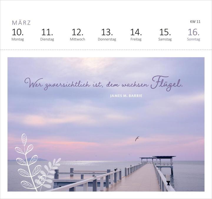 Actual product image Postk.Calendar Serenity (17 x 17 cm, Hardcover, German)
