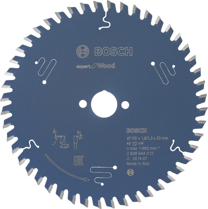 Bosch Professional Zubehör Circular saw blade Expert for Wood
