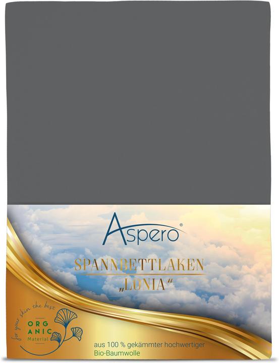 Produktbild Aspero Bio-Baumwoll Spannbettlaken Minas (200 x 200 x 35 cm)