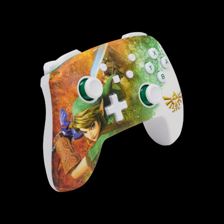 Actual product image PowerA Enhanced Wireless Switch Controller - Zelda Watercolor (Switch, Switch Lite, Switch OLED)