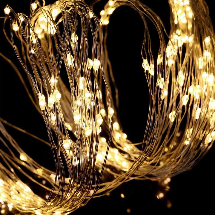 Produktbild Lumineo LED Lichterbündel silber/warmes weiss 190cm (1.90 m)