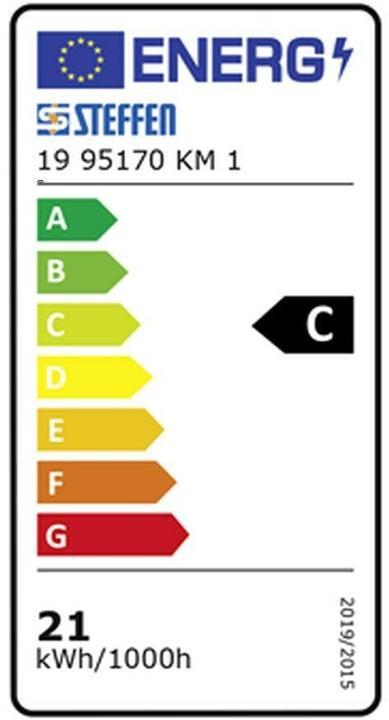 Energie-Label Steffen WORKLIGHT LED Strahler 21W mit Traggriff (3360 lm)