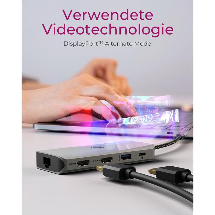 Produktbild Icy Box IB-DK4012-CPD (USB-C, 9 Ports)