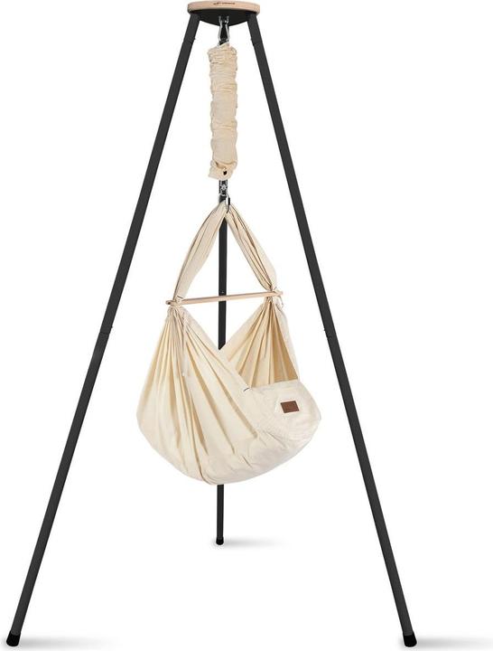 Schmusewolke Tipi anthrazit mit Bio Federwiege