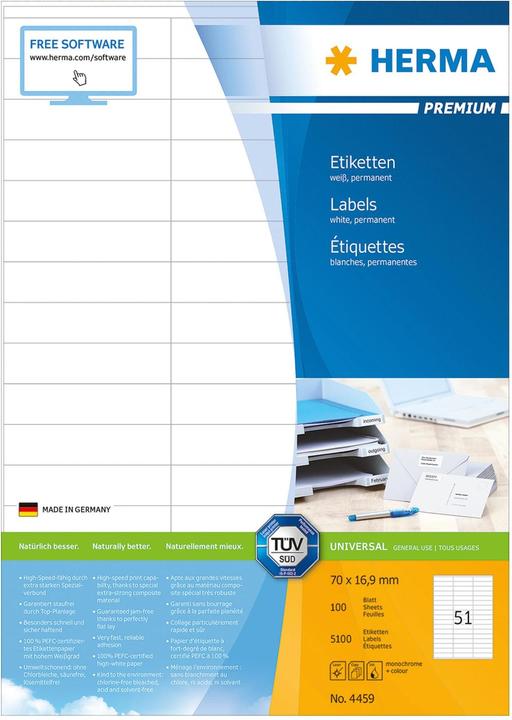 Image du produit Herma Étiquettes universelles A4
