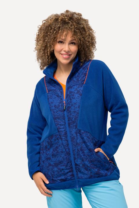 Actual product image Ulla Popken Patch Print Fleece Jacket (46, 48)