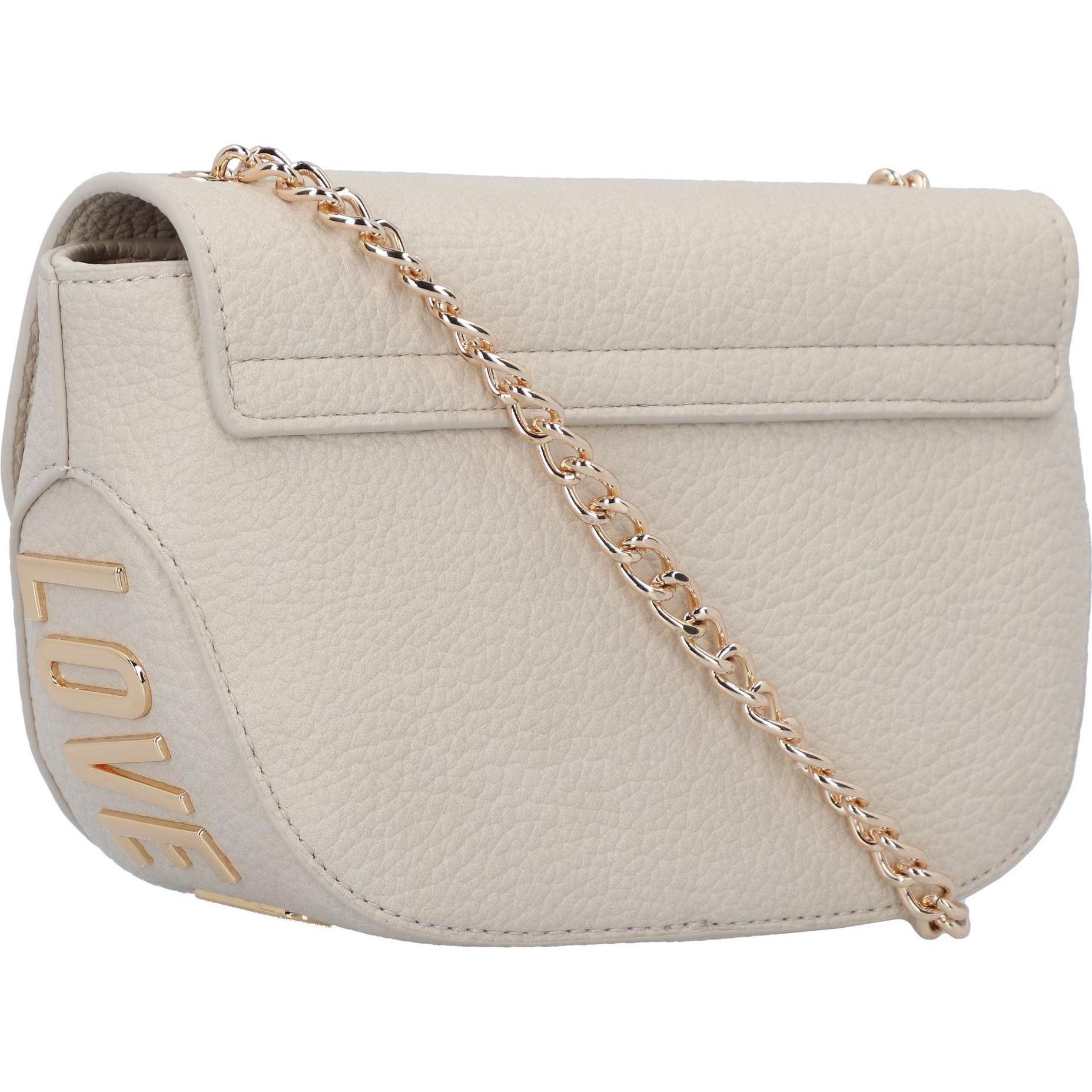 Thumbnail - Love Moschino, Handtasche, Giant Umhängetasche 20 cm, Weiss