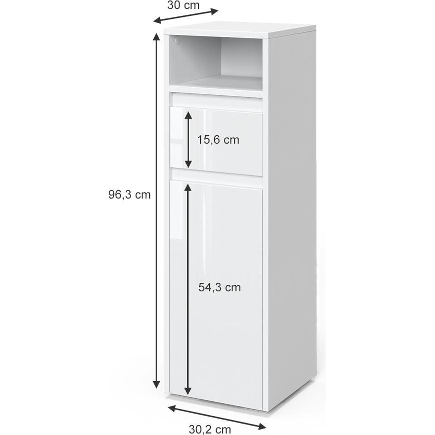Thumbnail - Vicco, Badezimmerschrank, Majest (30.5 x 30 x 96.5 cm)