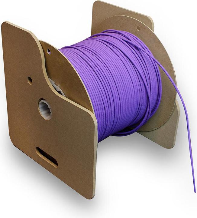 Produktbild ACT Cat 6 U/UTP solid installation cable without pair splitter, LSZH, CPR euroclass DCA, 24AWG, violet 3 (U/UTP, CAT6, 305 m)